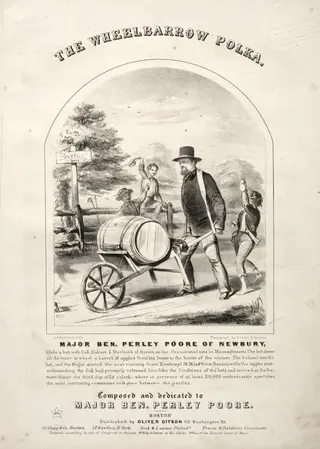 The Wheelbarrow Polka - Sheet Music Cover, by Winslow Homer, 1856
