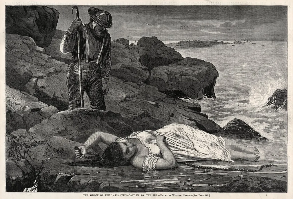 The Wreck of the "Atlantic" - Cast Up by the Sea, by Winslow Homer, 1873