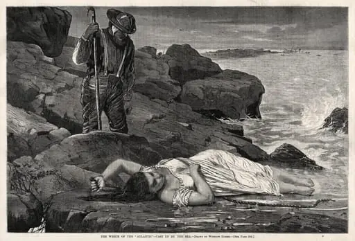 The Wreck of the "Atlantic" - Cast Up by the Sea, by Winslow Homer