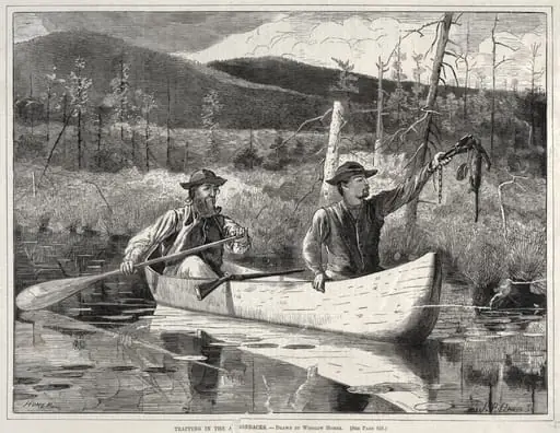 Trapping in the Adirondacks, by Winslow Homer