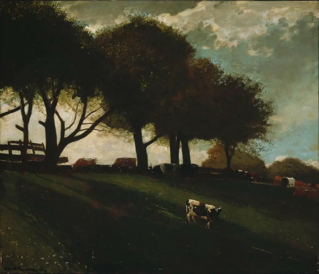 Twilight at Leeds, New York, by Winslow Homer