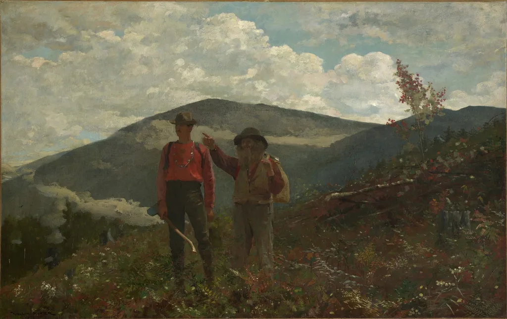 Two Guides, by Winslow Homer, oil, 1889