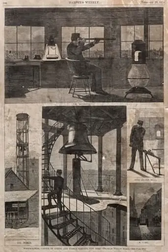 Watch-Tower, Corner of Spring and Varick Streets, New York, by Winslow Homer