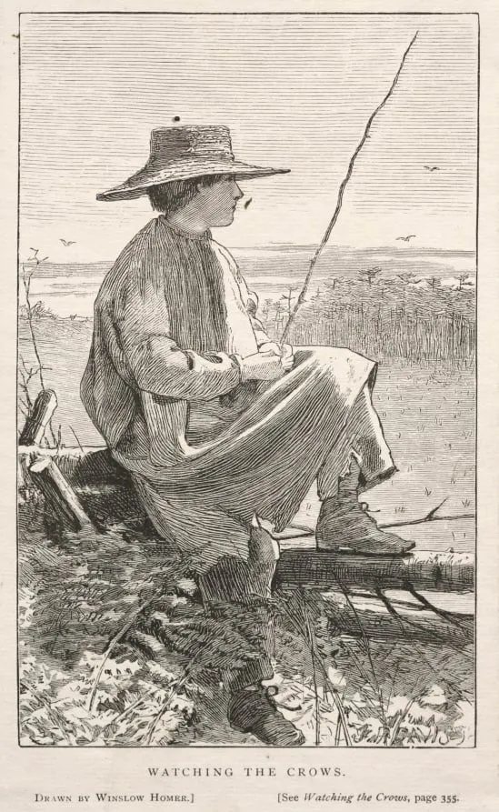 Watching the Crows, by Winslow Homer, 1868