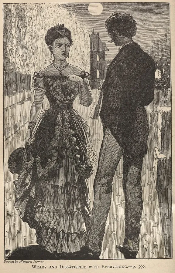 Weary and Dissatisfied with Everything, by Winslow Homer, 1869