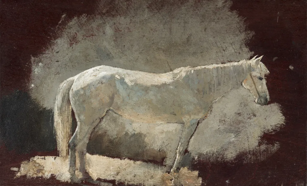 White Mare, by Winslow Homer, oil, 1868