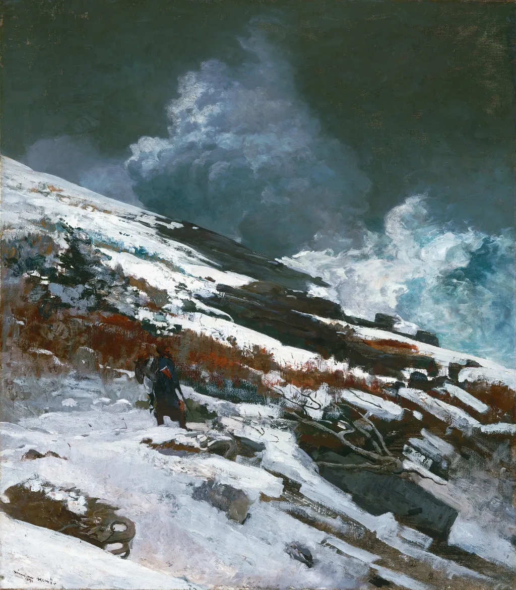 Winter Coast, by Winslow Homer, oil, 1896