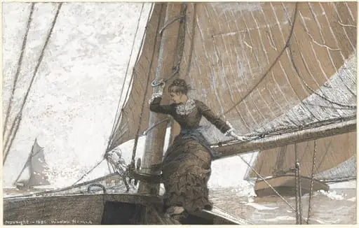 Yachting Girl, by Winslow Homer