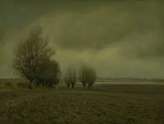 Winter Landscape near Taarby Beach on Funen
