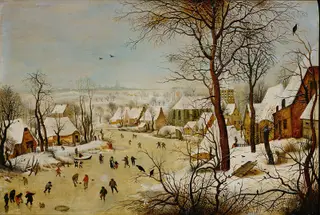 Winter Landscape with a Bird Trap, by Pieter Brueghel the Younger