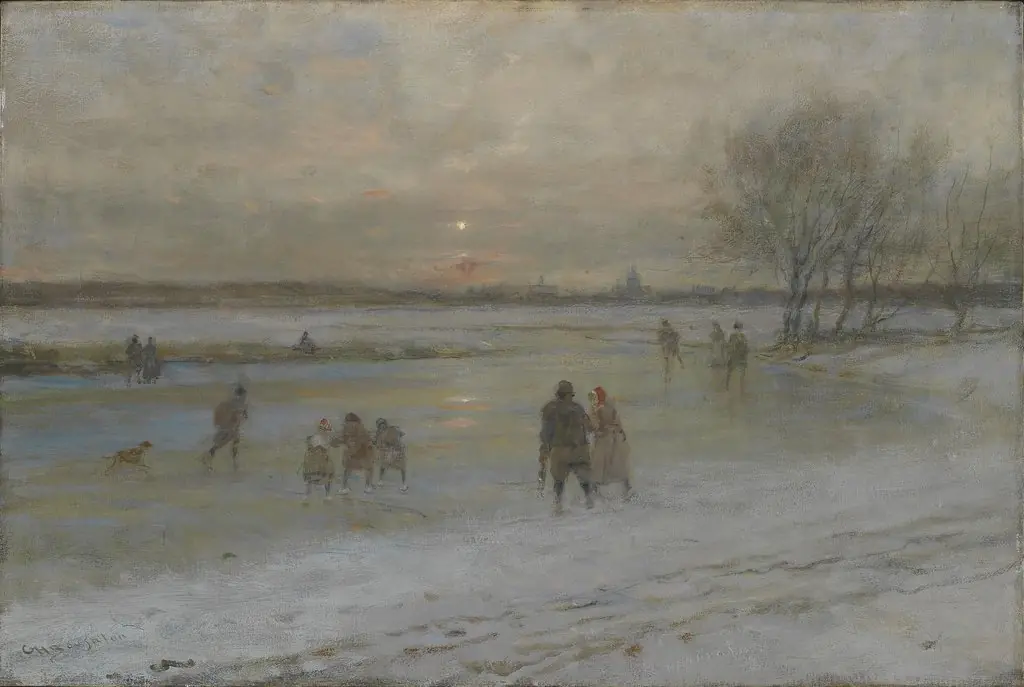 Winter scene in Holland