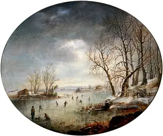 Winter Scene in New Jersey, by Régis François Gignoux