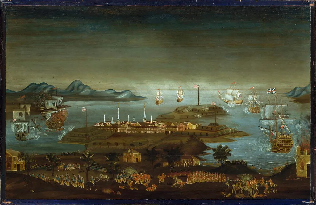 The Battle of Bunker Hill, by Winthrop Chandler, unspecified, 1788