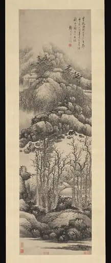清   龔賢   冬景山水圖   軸|Wintry mountains