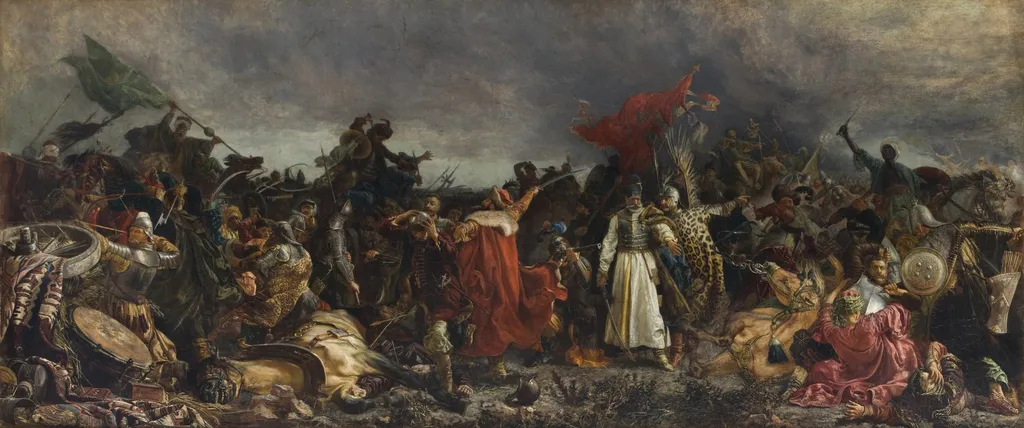 The Battle of Cecora, by Witold Piwnicki, oil, 1890