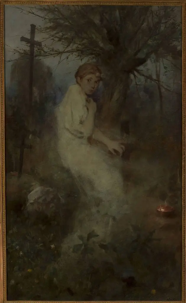 All Souls’ Day, part one of the triptych, by Witold Pruszkowski