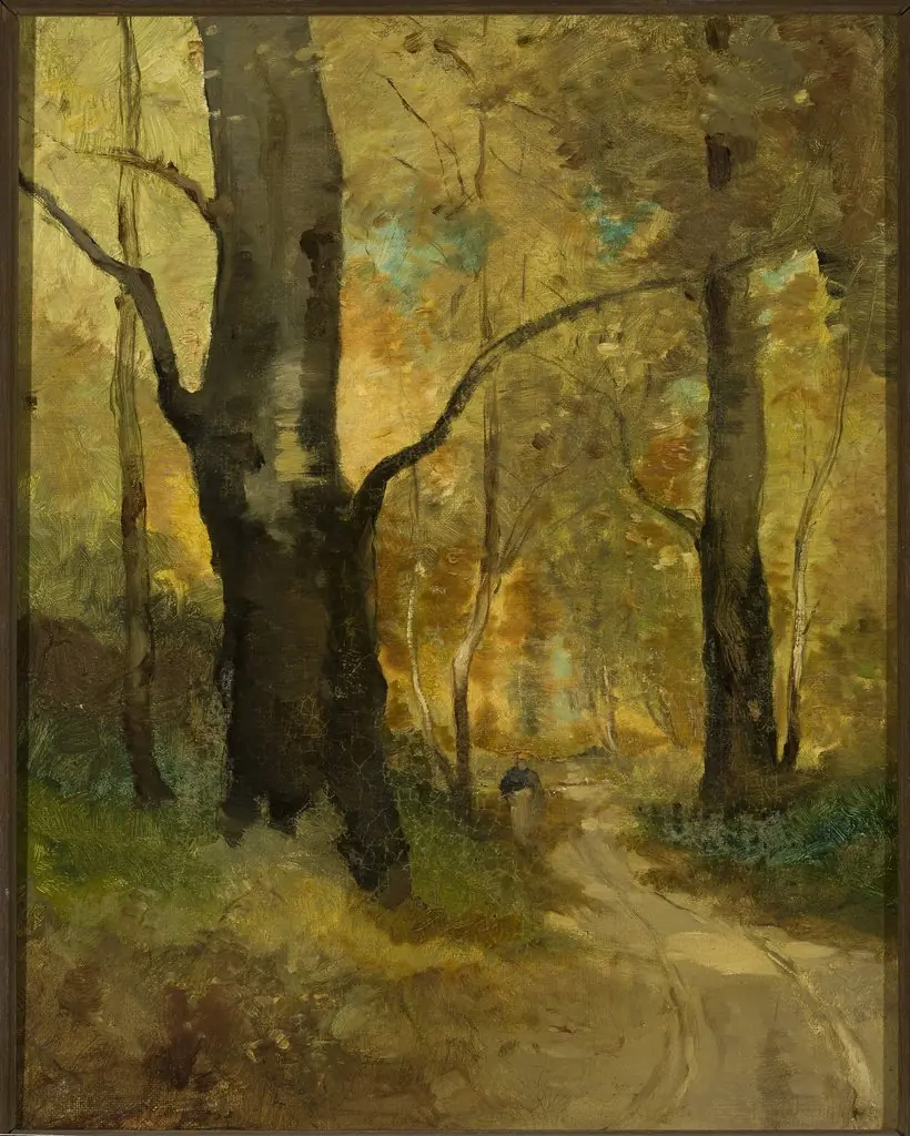Forest in autumn, by Witold Pruszkowski
