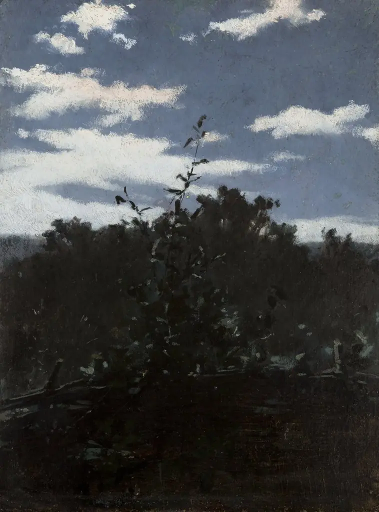 Landscape with a Brushwood Fence, by Witold Pruszkowski