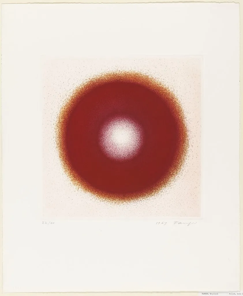 Untitled, by Wojciech Fangor, ink, 1967