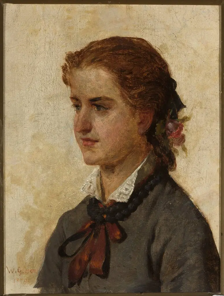 Portrait of a young girl, by Wojciech Gerson