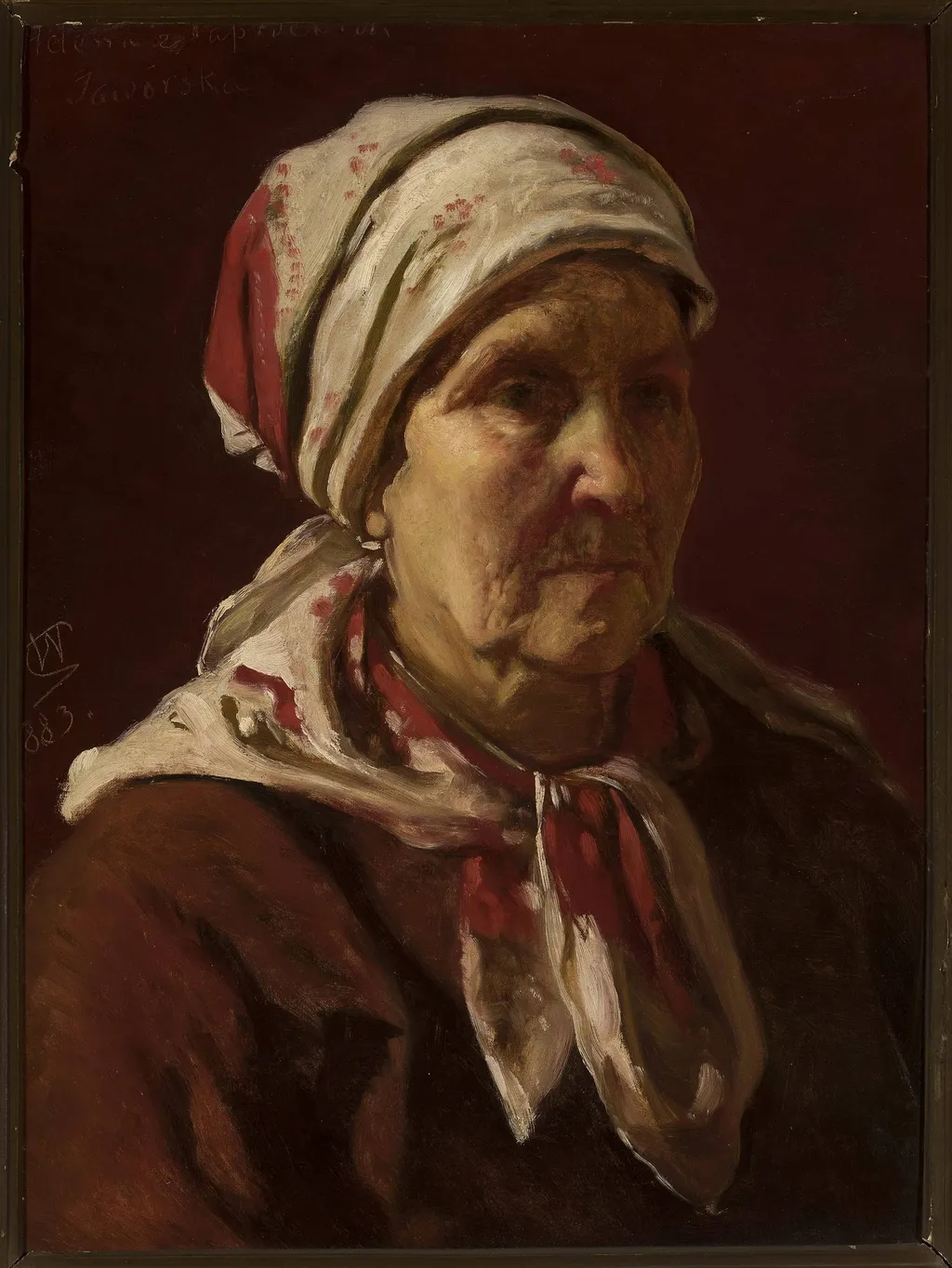 Portrait of Helena Jaworska née Rapacka, by Wojciech Gerson, oil, 1892