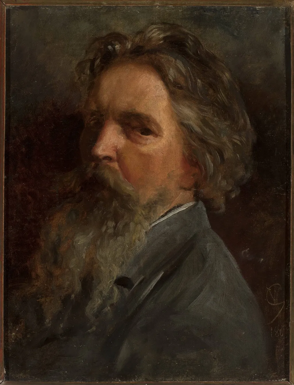 Self-portrait, by Wojciech Gerson, oil, 1893