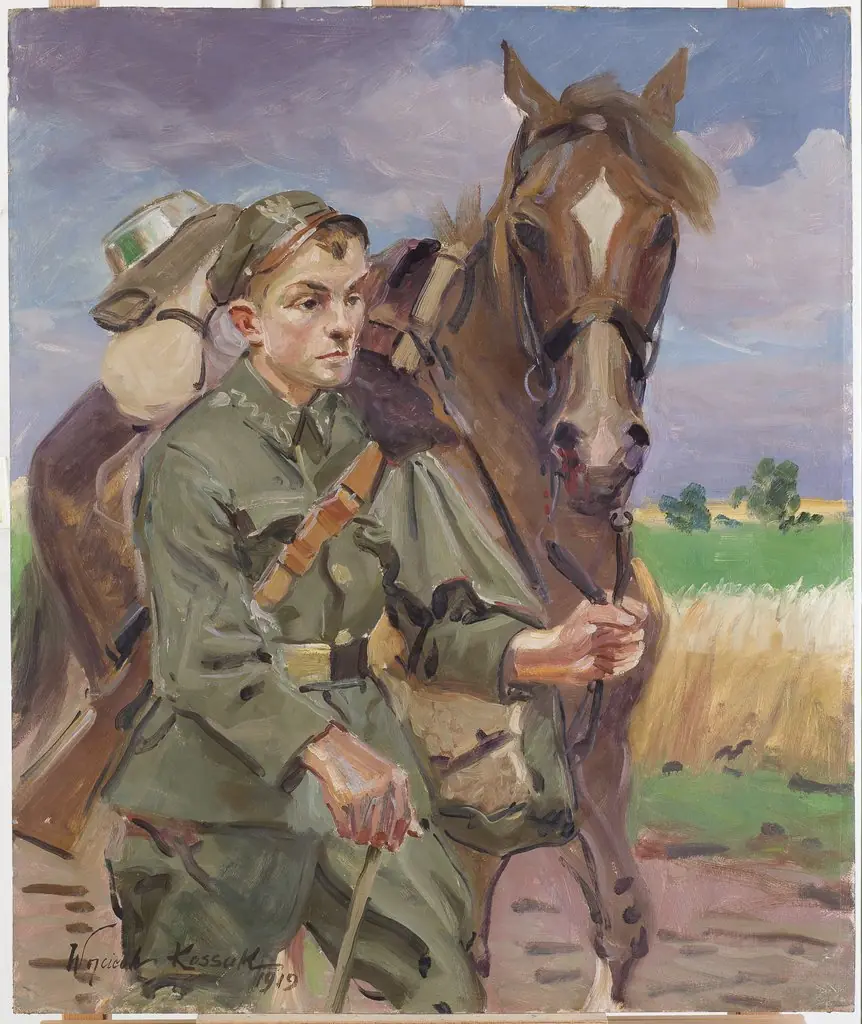 A Soldier with a Horse, by Wojciech Kossak