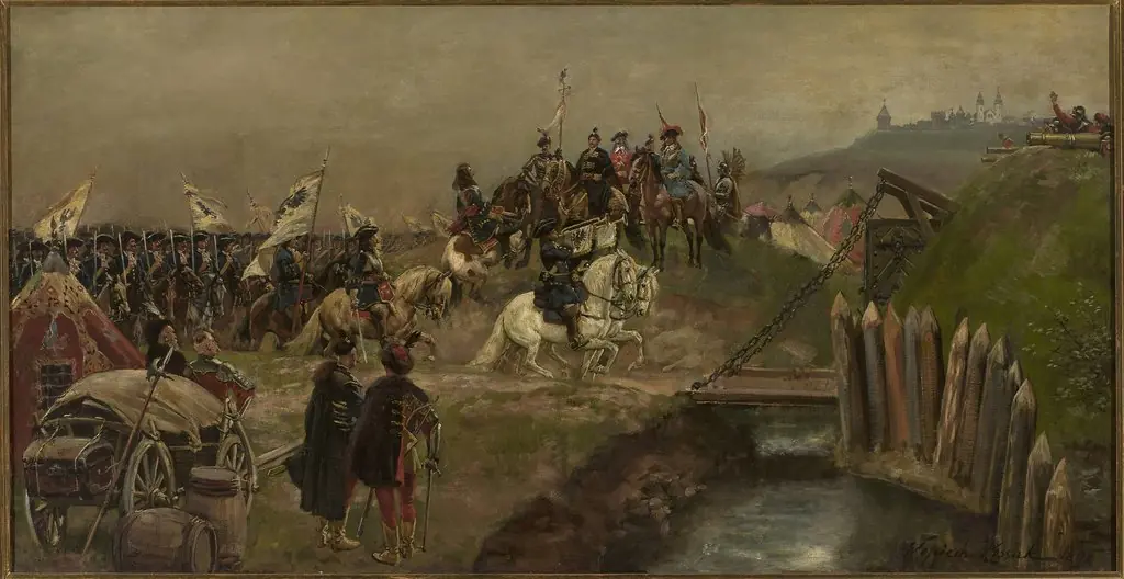Parade of the Austrian troops before King Jan Sobieski, by Wojciech Kossak