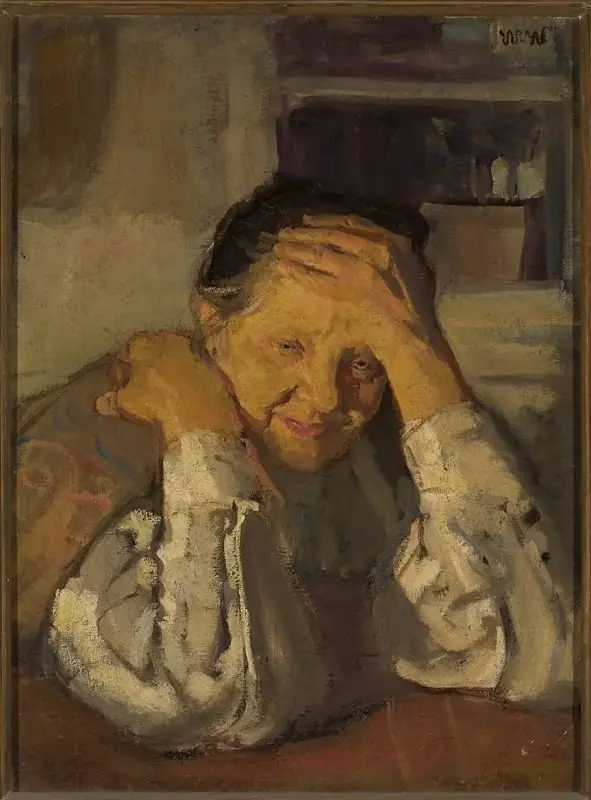Portrait of artist’s mother, by Wojciech Weiss
