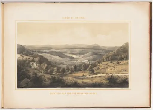 Rockfish Gap and the Mountain House, by Woldemar Rau