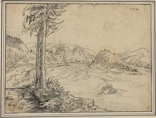 The Rapids of the Danube near Grein, by Wolf Huber