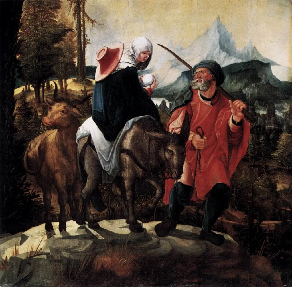 The Rest on The Flight into Egypt, by Wolf Huber, unspecified, 1527