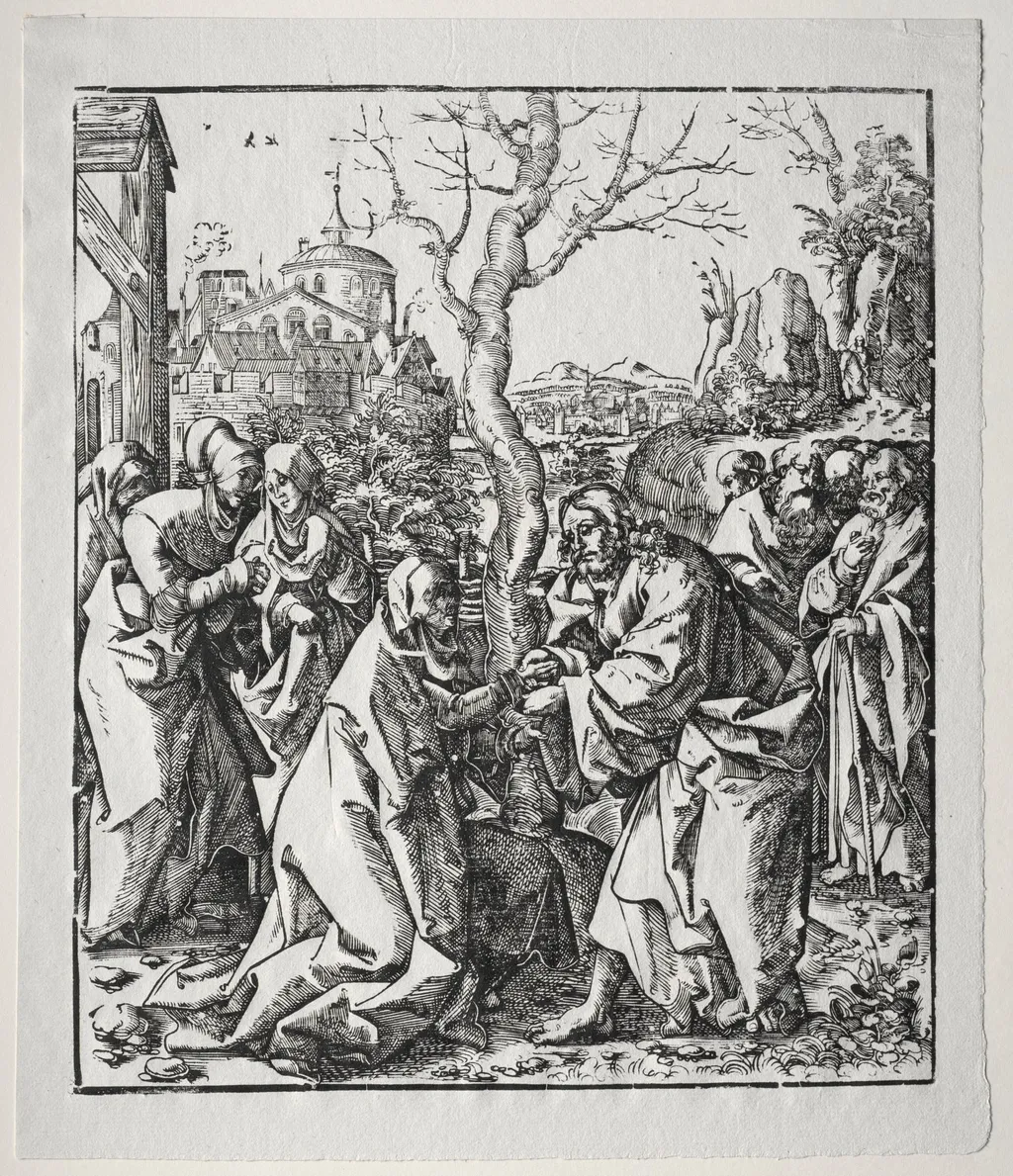 Christ Taking Leave of his Mother, by Wolf Traut, 1500