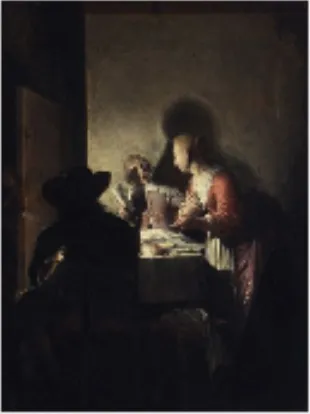 An Evening Meal, by Wolfgang Heimbach, oil, 1637