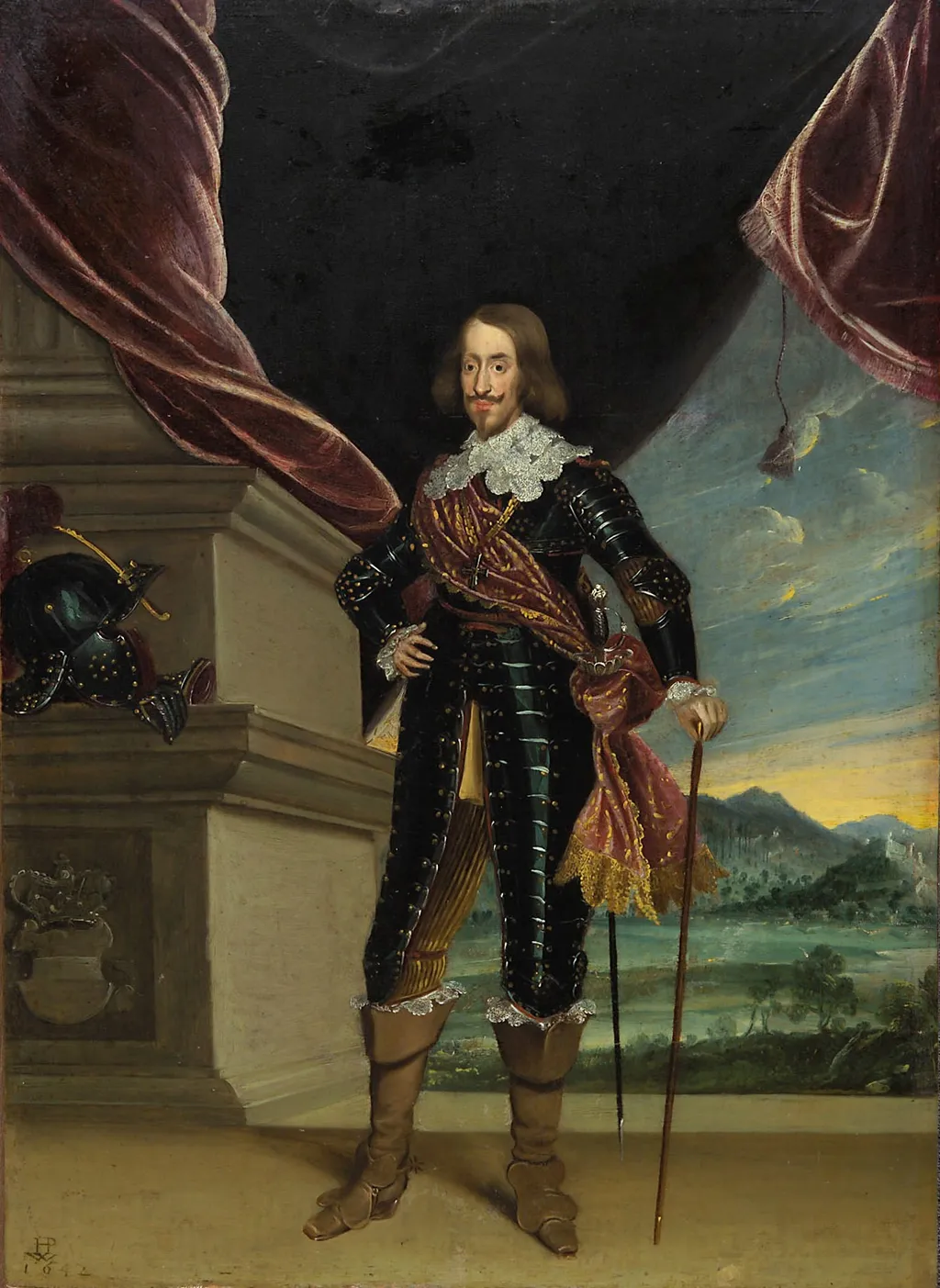 Archduke Leopold Wilhelm (1614-1662), governor of the Netherlands., by Wolfgang Heimbach, oil, 1642