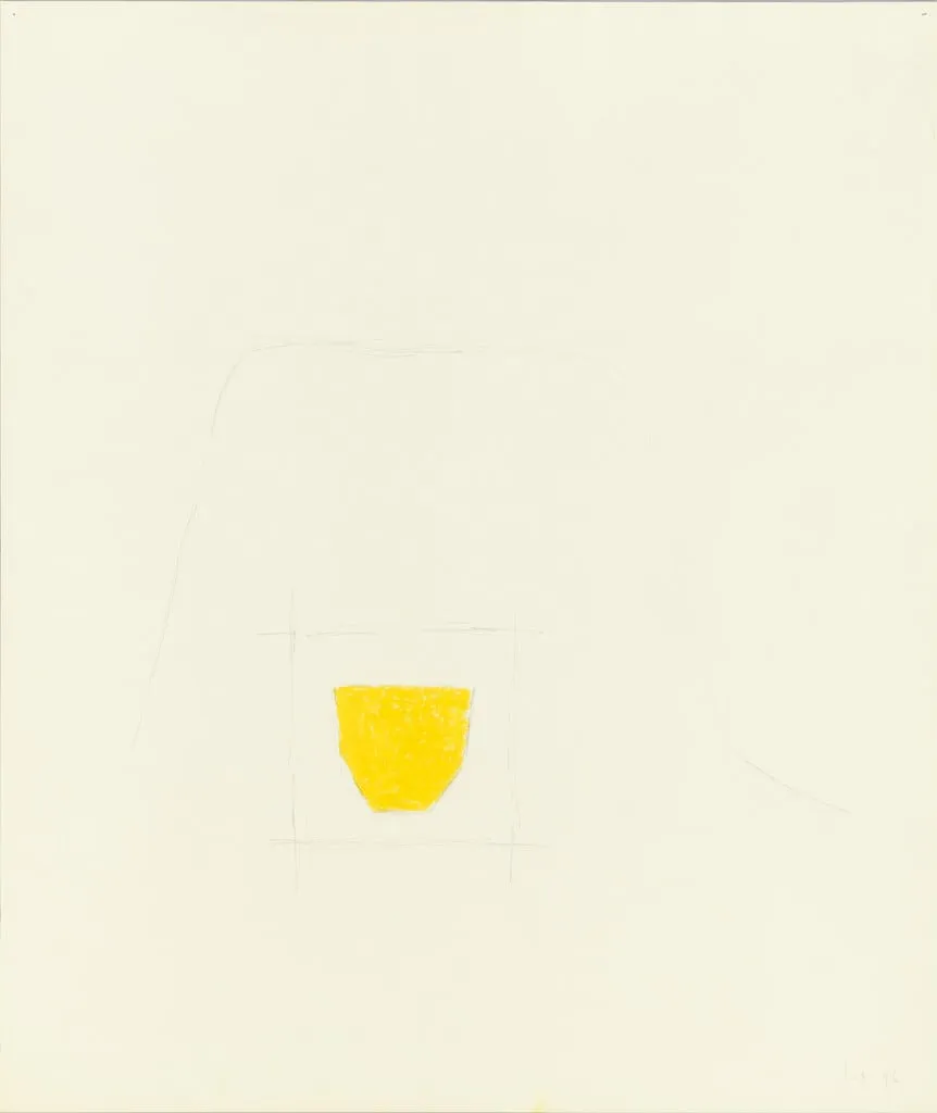 Untitled, by Wolfgang Laib, oil, 1996