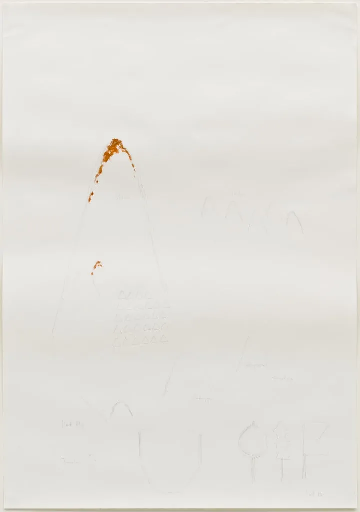 Untitled, by Wolfgang Laib, oil, 1983