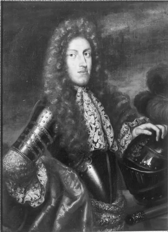 Ludwig Anton in goldverzierter Rüstung, by Wolfgang Ludwig Hopfer