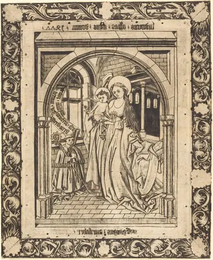 The Madonna and Child with the Abbot Ludwig von Churchwalden, by Wolfgang The Goldsmith