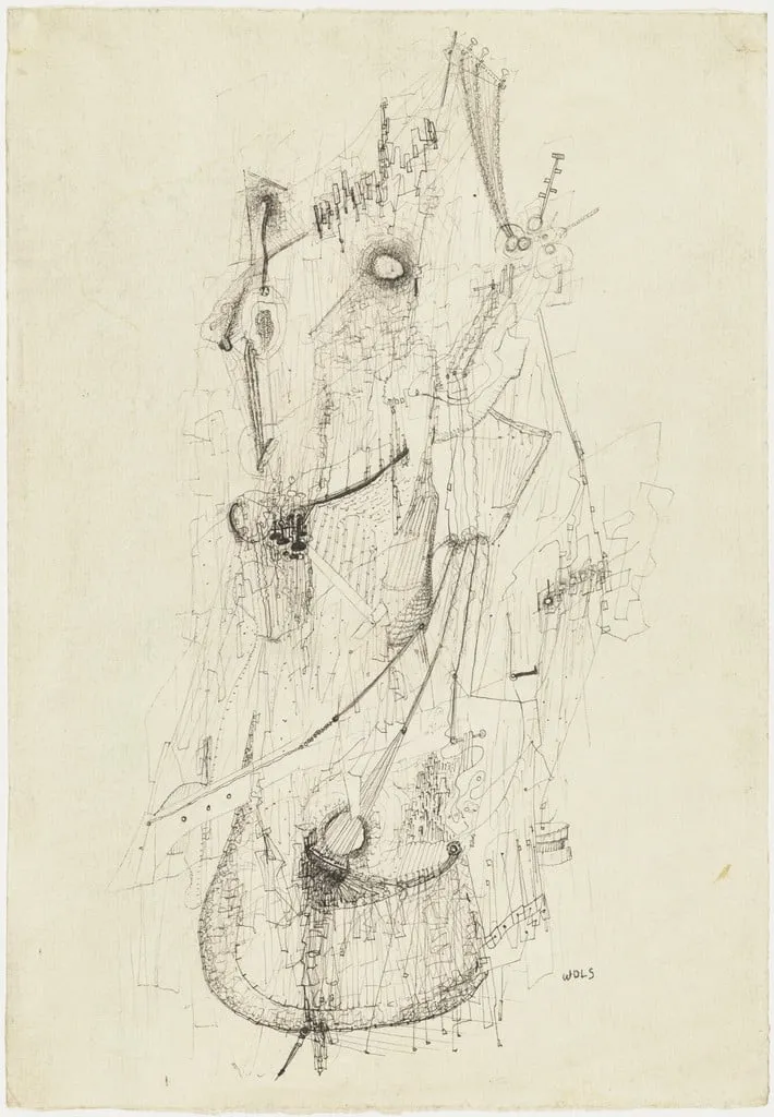 Untitled, by Wols, watercolor, 1942