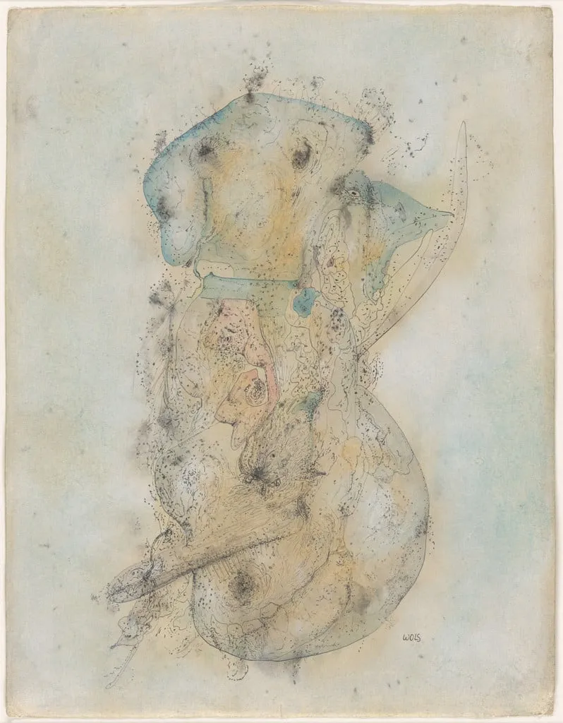 Untitled, by Wols, watercolor, 1943