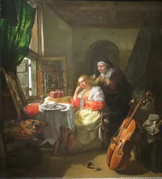 Woman at her Toilette