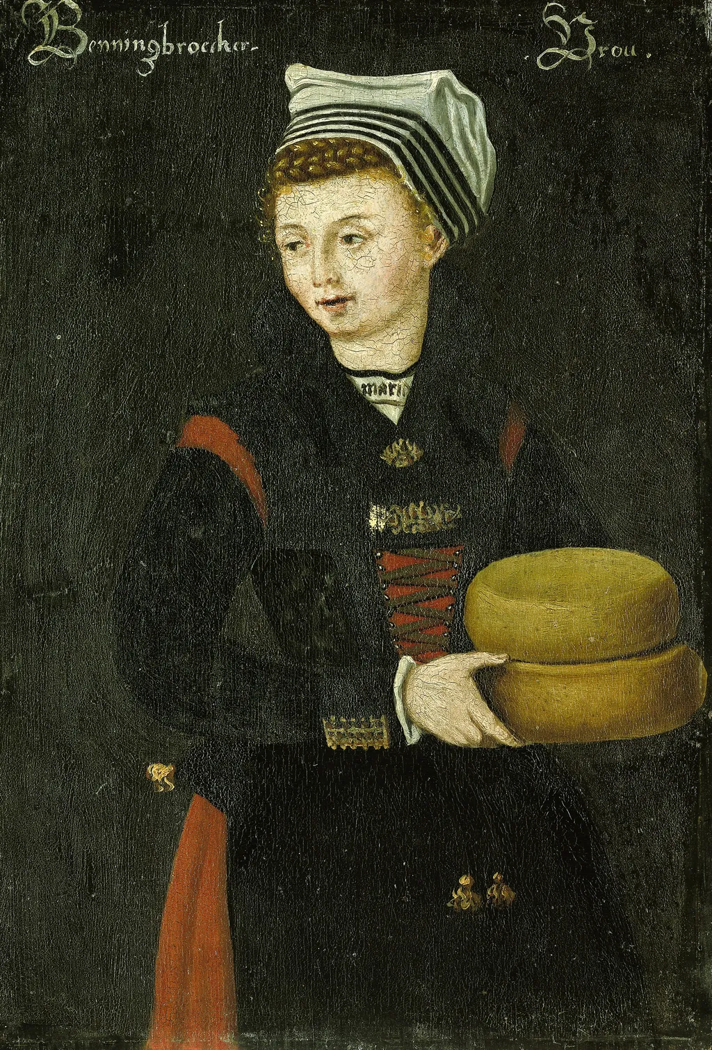 Woman from Benningbroek, oil, 1550