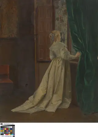 Woman near a window