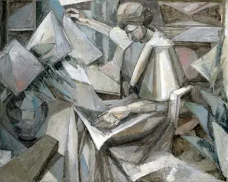 Woman with Phlox