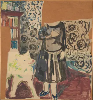 Woman with Samoyed