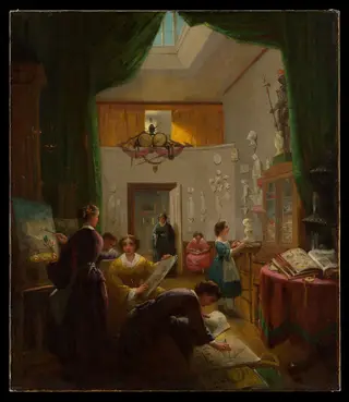 Women's Art Class, by Louis Lang