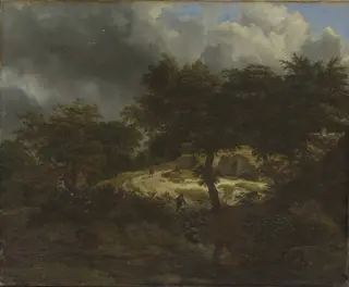 Wooded Landscape with Oncoming Storm, by Jacob van Ruisdael