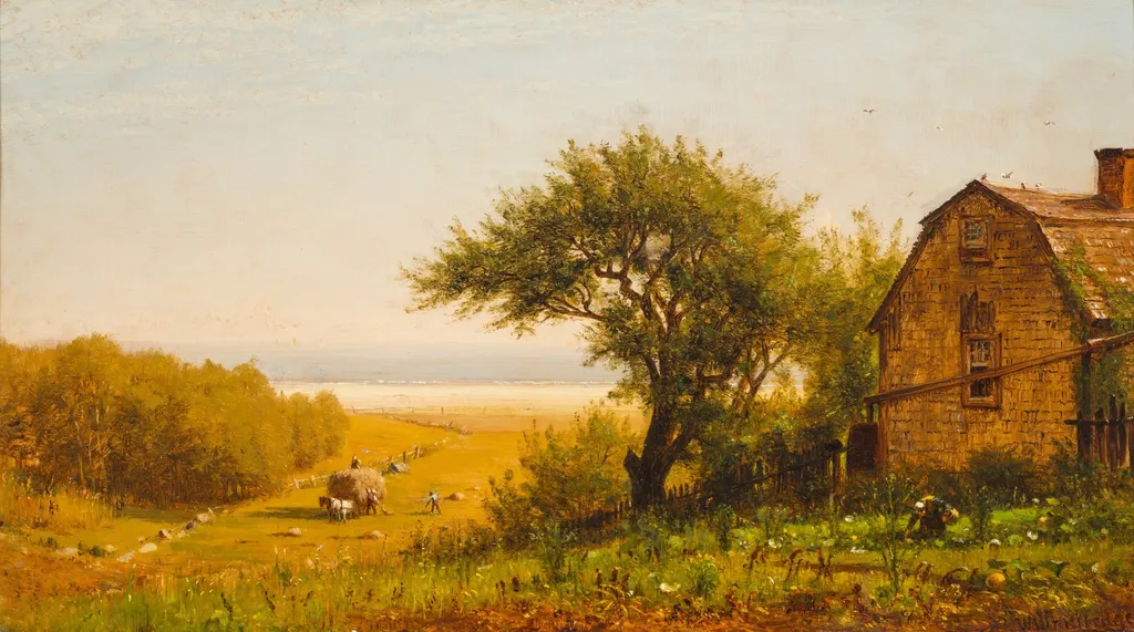 A Home by the Seaside, by Worthington Whittredge, oil, 1872