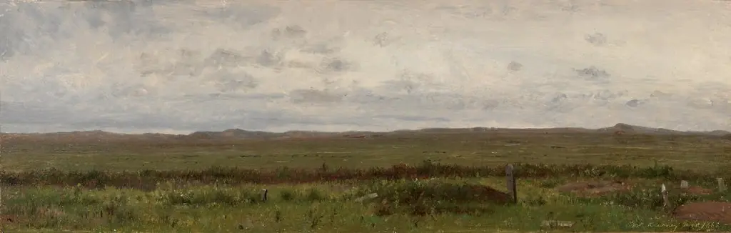 Graves of Travellers, Fort Kearny, Nebraska, by Worthington Whittredge
